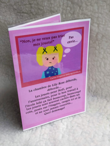 Dépliant Lily-Rose Non je ne veux pas trier mes jouets?
