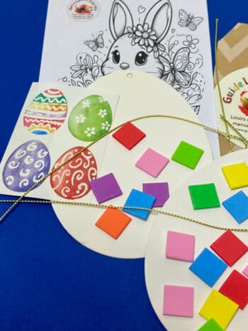 Kit créatif suspensions œufs de Pâques bricolages de Pâques – Image 3