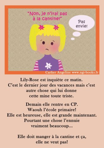 Non je n'irai pas à la cantine! A télécharger (Lily-Rose)