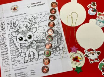 Kit pour 2 enfants suspension boule de noël bricolage noël