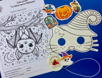Kit créatif masque chat sorcier halloween masque carnaval
