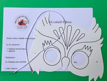 Kit créatif masque de carnaval hibou déguisement mardi gras