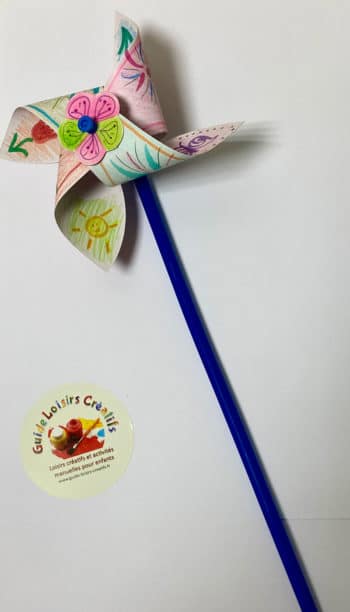 Kit créatif: le moulin à vent activité de plein air enfant – Image 2