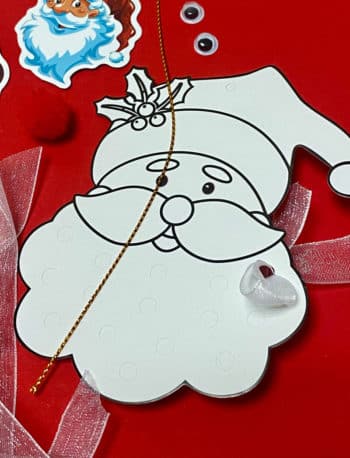 Kit créatif suspension Père-Noël bricolage Noël – Image 3