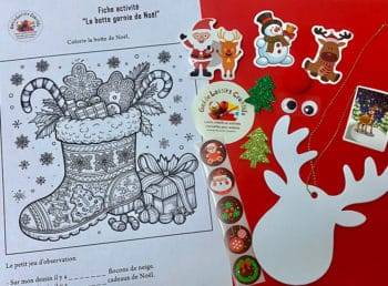 Kit créatif suspension renne de Noël bricolage de Noël